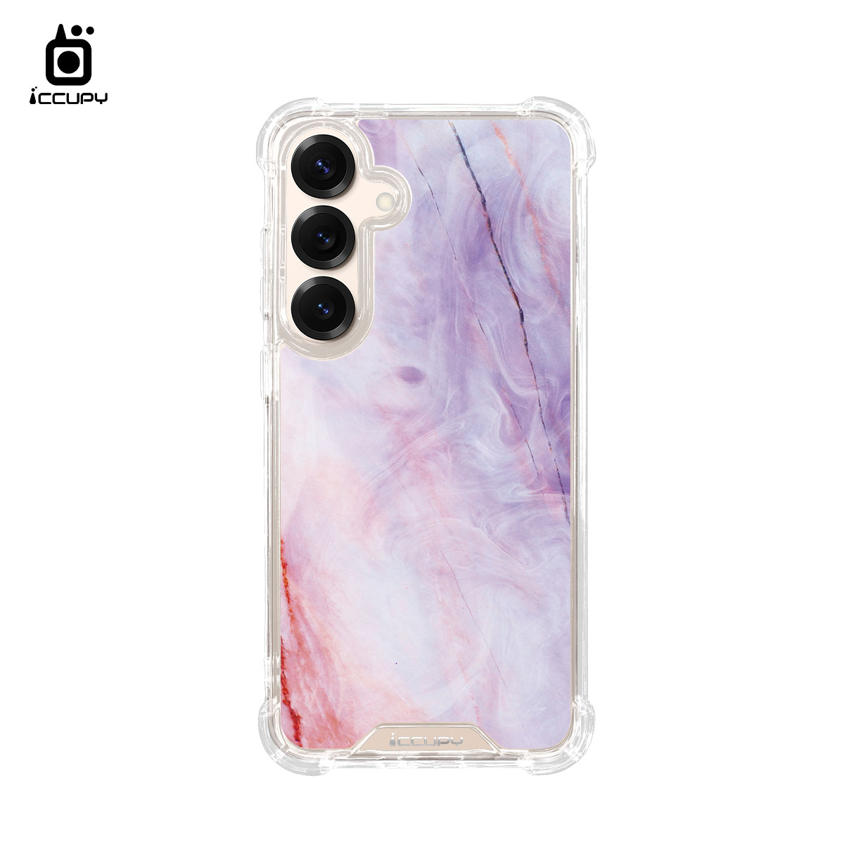 【大理石|摩洛哥紫】IQ CASE 角粒殼 For SAMSUNG S25-黑占iCCUPY