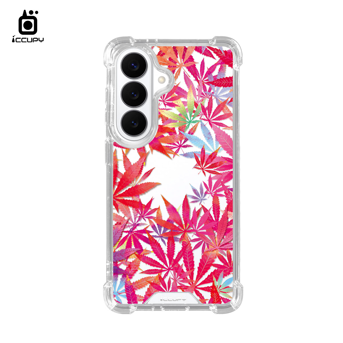 【花開盛夏｜楓葉】IQ CASE 角粒殼 For SAMSUNG S26-黑占iCCUPY