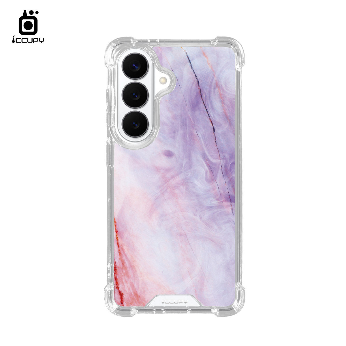 【大理石｜摩洛哥紫】IQ CASE 角粒殼 For SAMSUNG S26-黑占iCCUPY