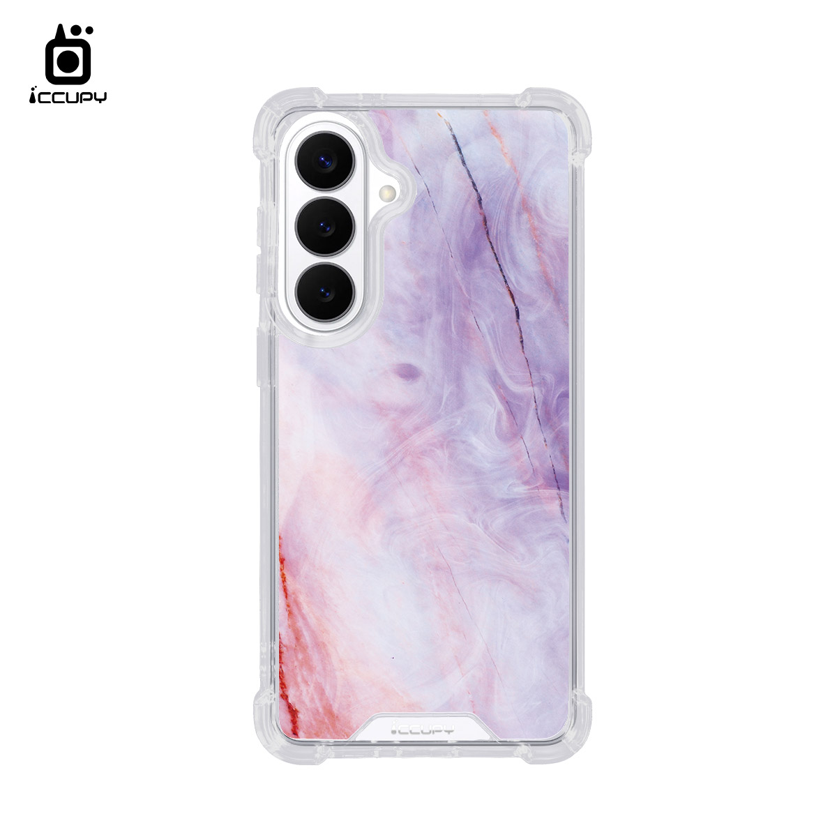 【大理石｜摩洛哥紫】IQ CASE 角粒殼 For SAMSUNG S26 Plus-黑占iCCUPY