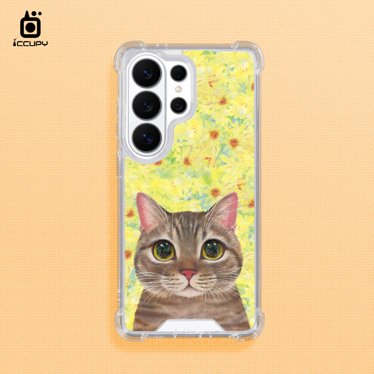 【猫の期待|巧克力S】IQ CASE 角粒殼 For SAMSUNG S26 ULTRA-黑占iCCUPY