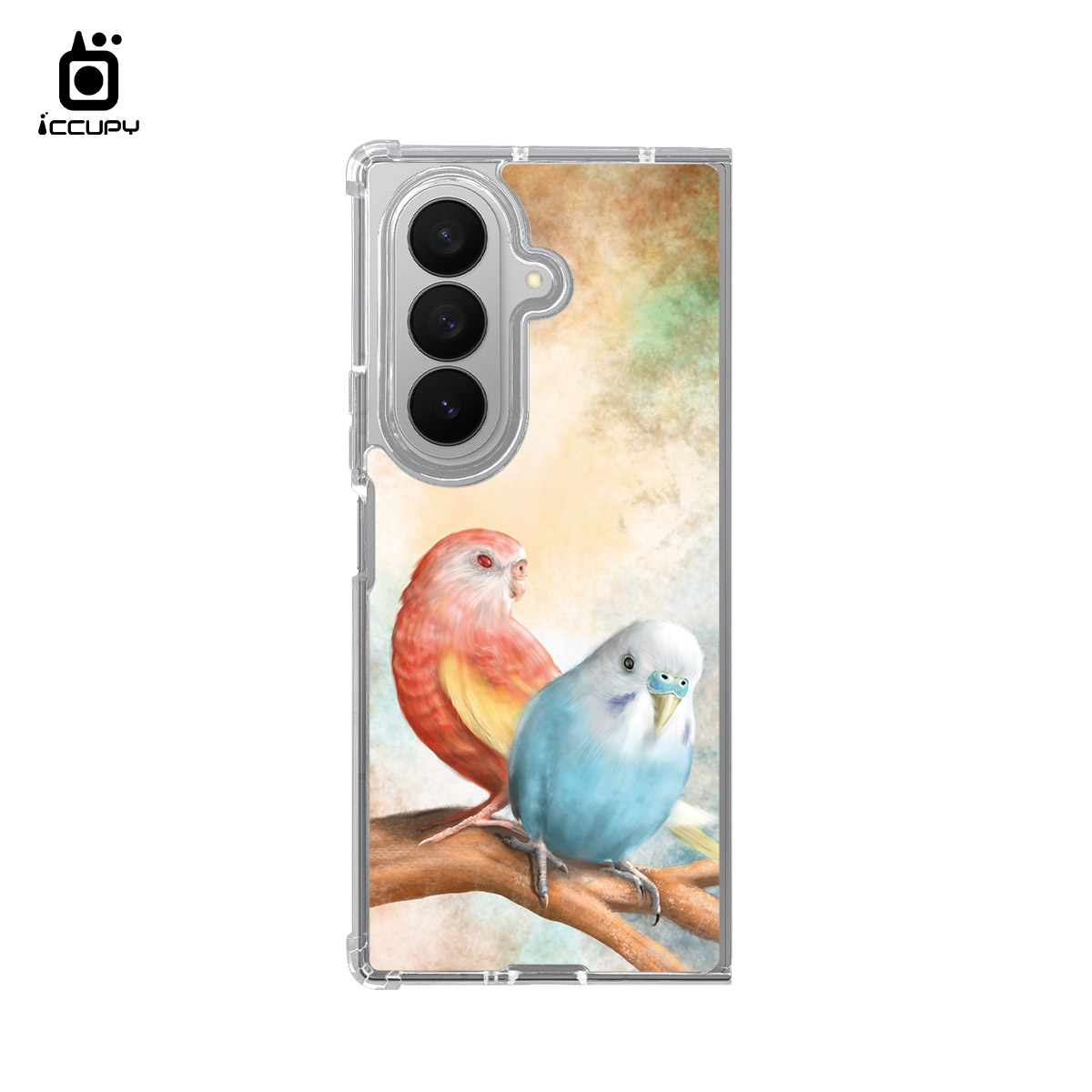 【Lin.mo里莫｜PARROT】IQ CASE 角粒殼 For SAMSUNG Z FOLD 7-黑占iCCUPY