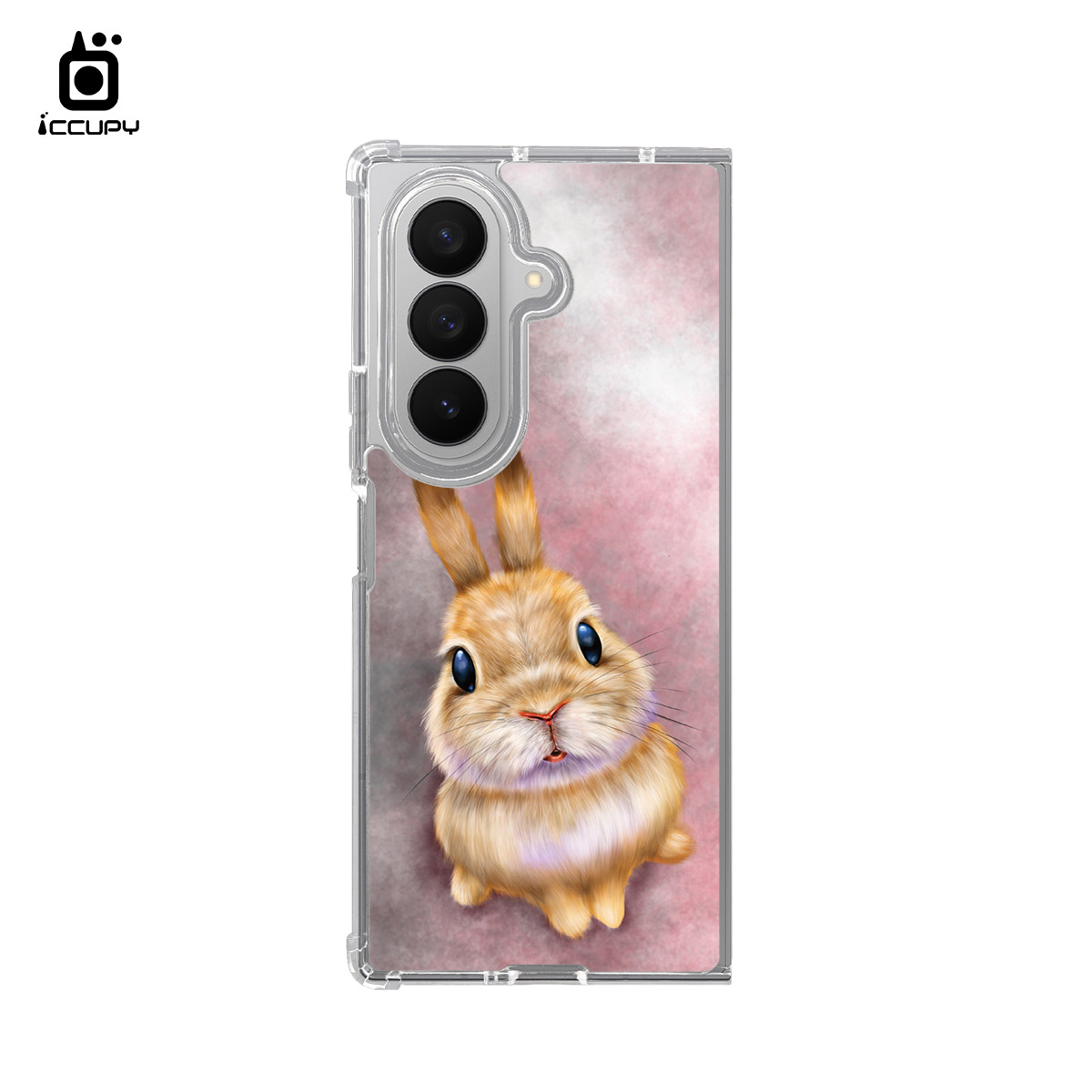 【Lin.mo里莫｜RABBIT】IQ CASE 角粒殼 For SAMSUNG Z FOLD 7-黑占iCCUPY