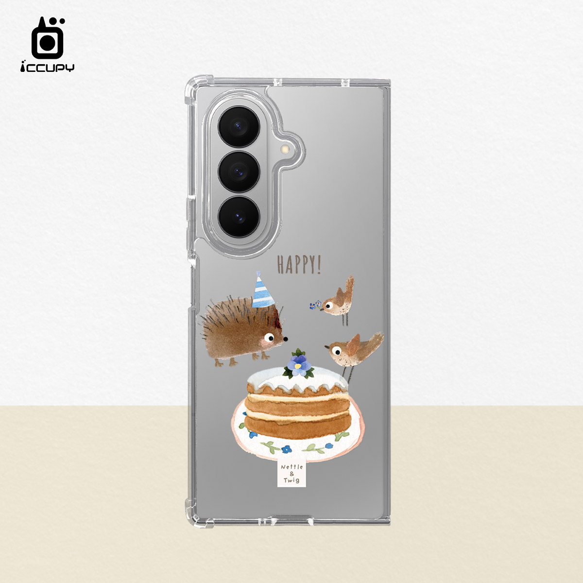 【森森物語｜點心時光】IQ CASE 角粒殼 For SAMSUNG Z FOLD 7-黑占iCCUPY