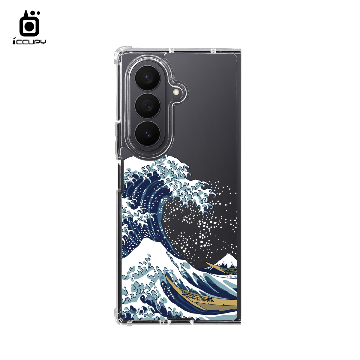 【浮世繪】IQ CASE 角粒殼 For SAMSUNG Z FOLD 7-黑占iCCUPY