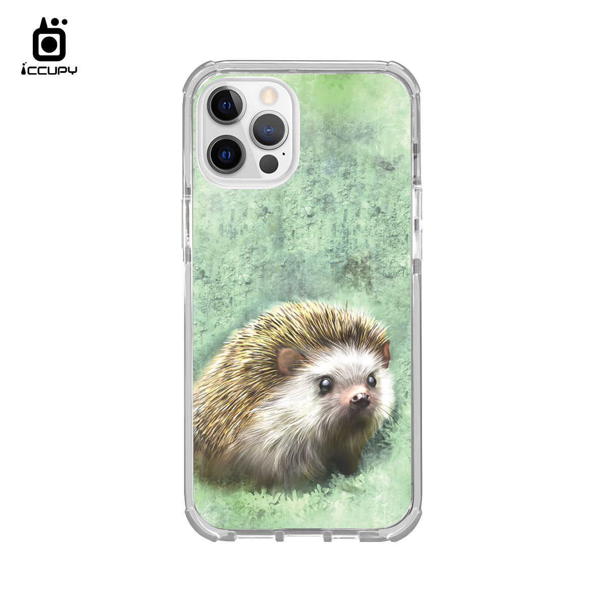 【Lin.mo里莫｜HEDAEHOG】iQ CASE角粒殼2.0 (晶透白) 質感防護 For iPhone 12 Pro Max 6.7-黑占iCCUPY