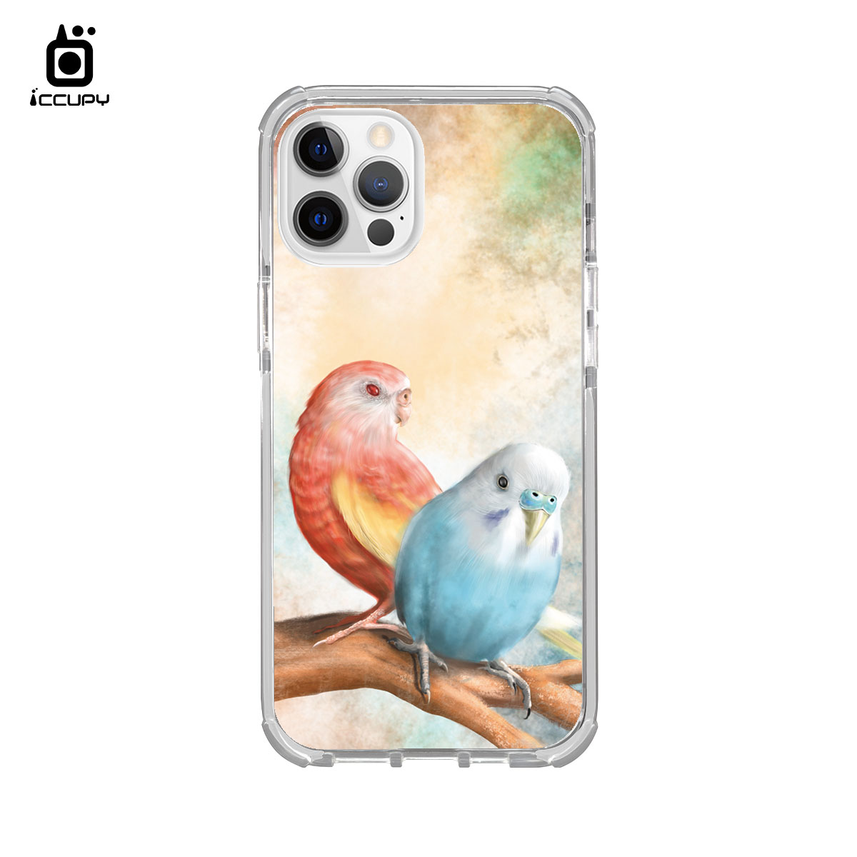 【Lin.mo里莫｜PARROT】iQ CASE角粒殼2.0 (晶透白) 質感防護 For iPhone 12 Pro Max 6.7-黑占iCCUPY