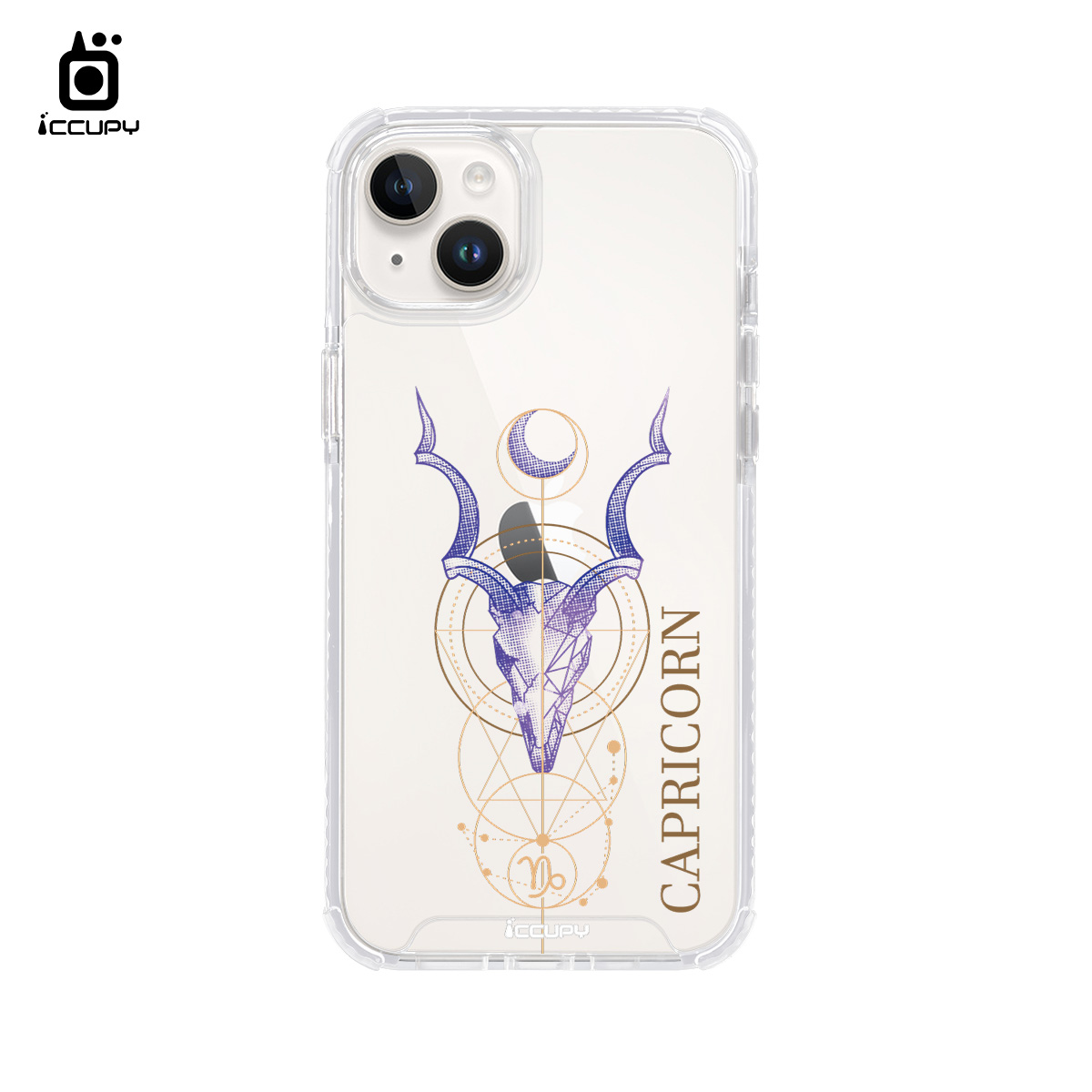 【占星-魔羯座】iQ CASE角粒殼2.0 (共兩色) 質感防護 For iPhone 14 Plus-黑占iCCUPY