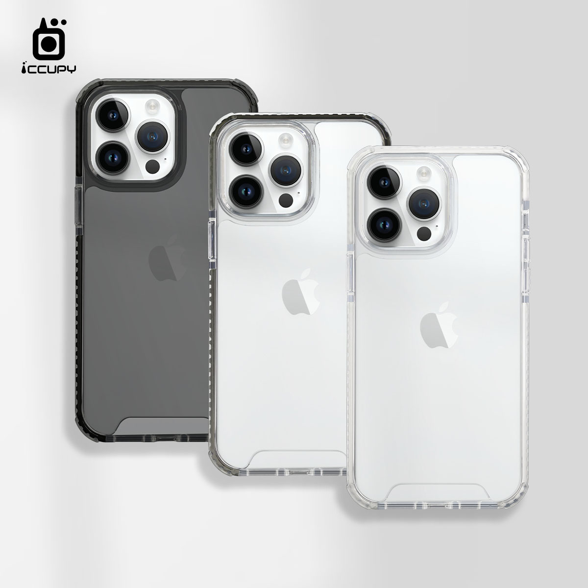 【iQ CASE】角粒殼2.0四角防禦 強化玻璃背板 適用 Apple iPhone 14 Pro Max 手機保護殼