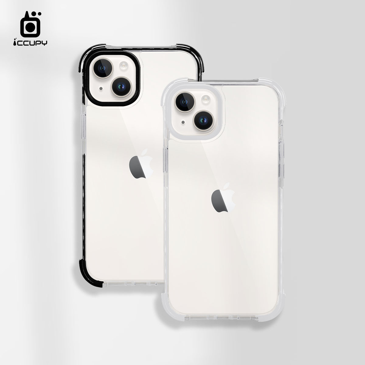 【透明】iQ CASE角粒殼2.0 質感防護  For Apple iPhone 15 Plus 手機保護殼(共兩色)