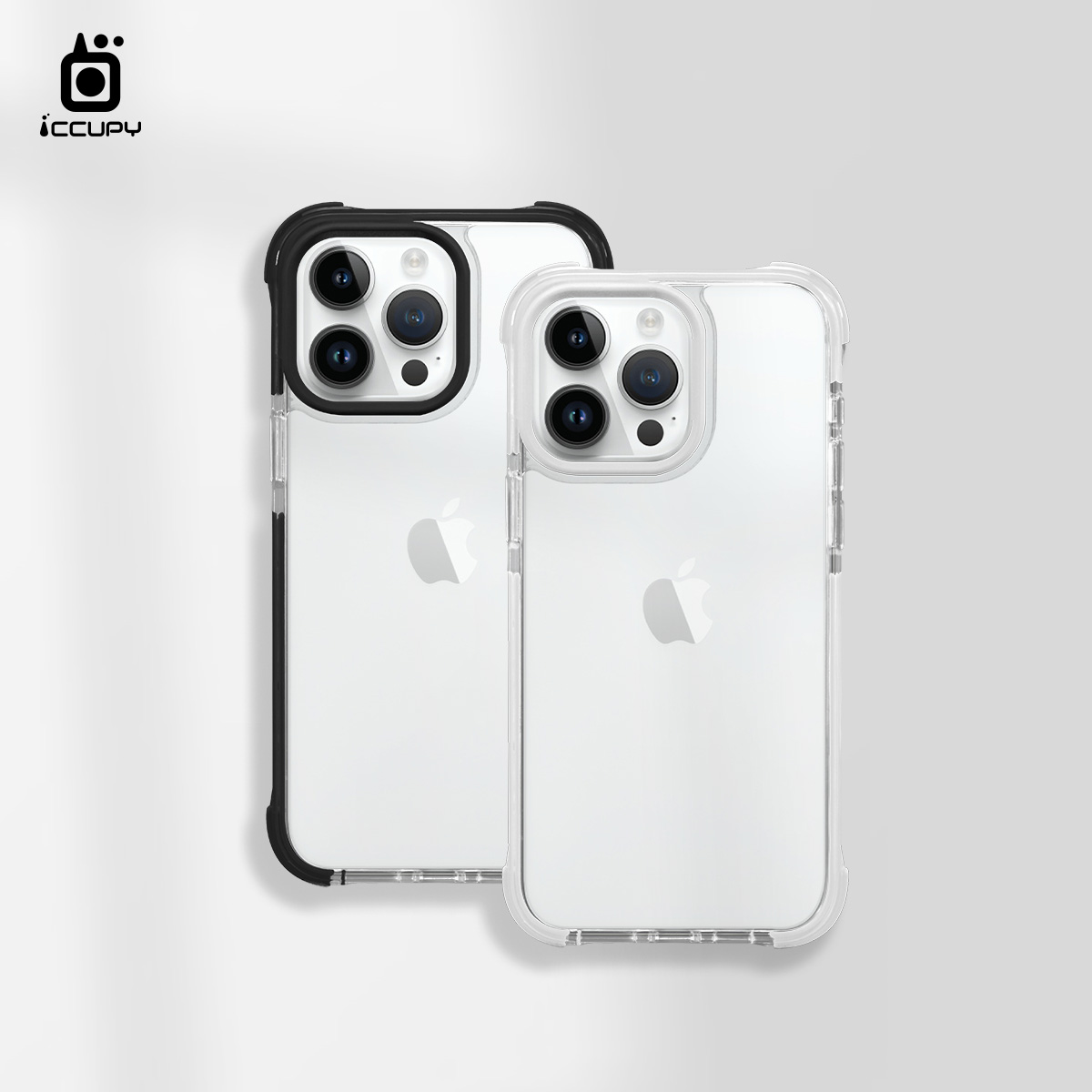 【透明】iQ CASE角粒殼2.0 質感防護  For Apple iPhone 15 Pro Max 手機保護殼(共兩色)