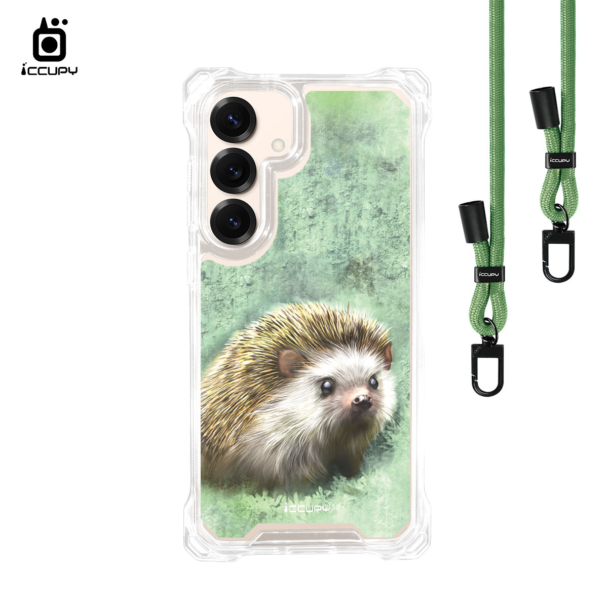 【Lin.mo里莫|HEDAEHOG】iQ CASE角粒殼3.0背帶掛繩防摔殼 (支援MagSafe ) For Samsung S25-黑占iCCUPY