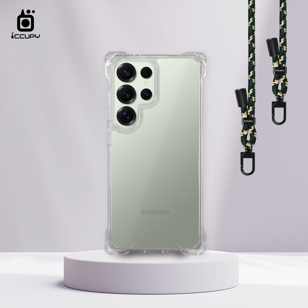 【透明】iQ CASE 角粒殼3.0背帶掛繩防摔殼 For SAMSUNG S25 ULTRA
