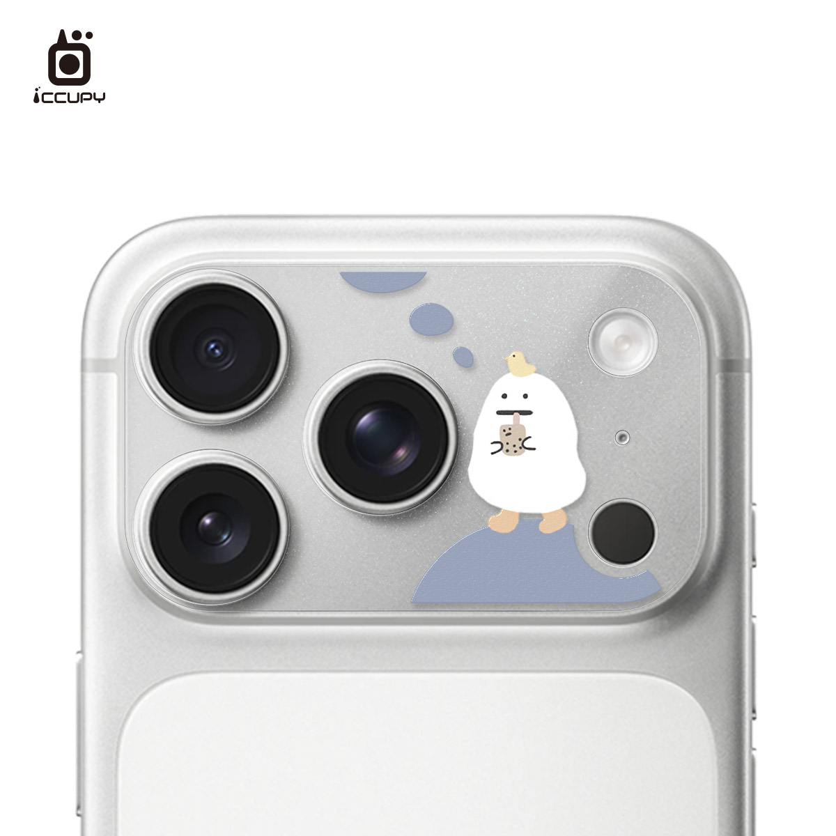 【懶懶怪|幸福】星鑽彩繪鏡頭底座貼 For iPhone 17 Pro