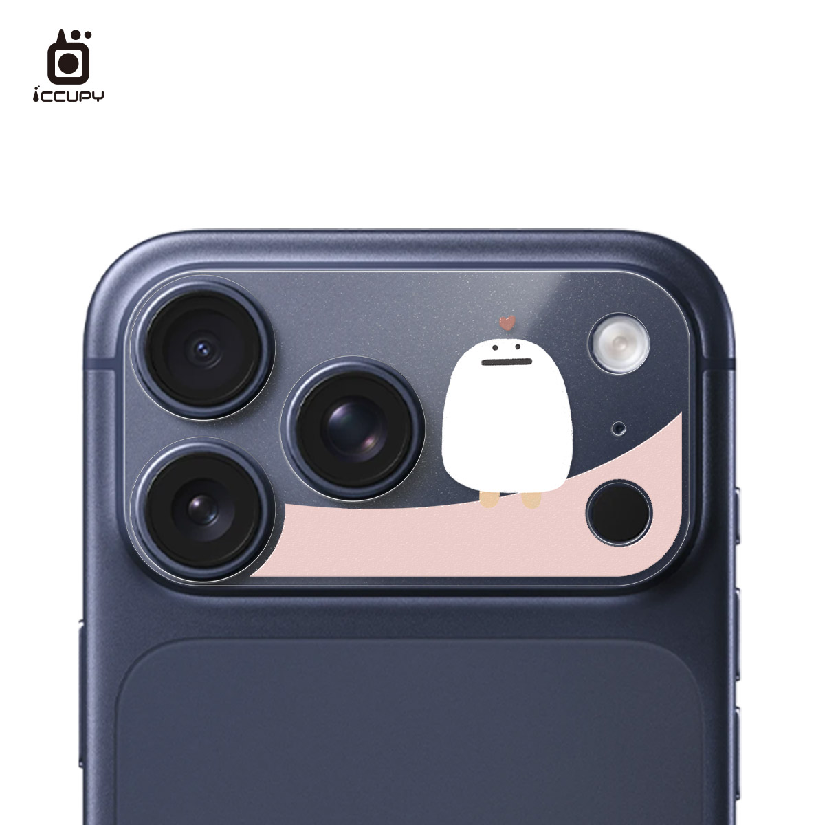 【懶懶怪|可愛】星鑽彩繪鏡頭底座貼 For iPhone 17 Pro Max | 文創小物