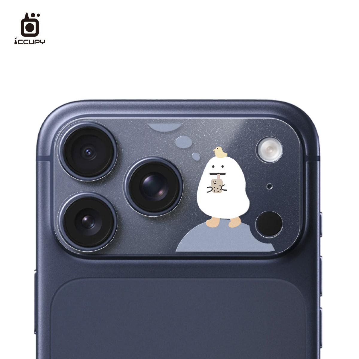 【懶懶怪|幸福】星鑽彩繪鏡頭底座貼 For iPhone 17 Pro Max