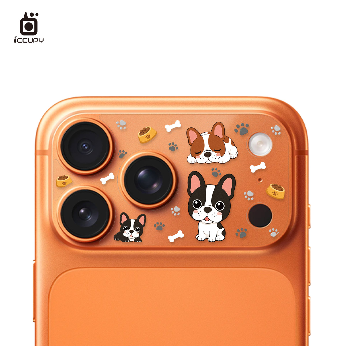 【法鬥寶寶】星鑽彩繪鏡頭底座貼For iPhone 17 Pro Max | 文創小物