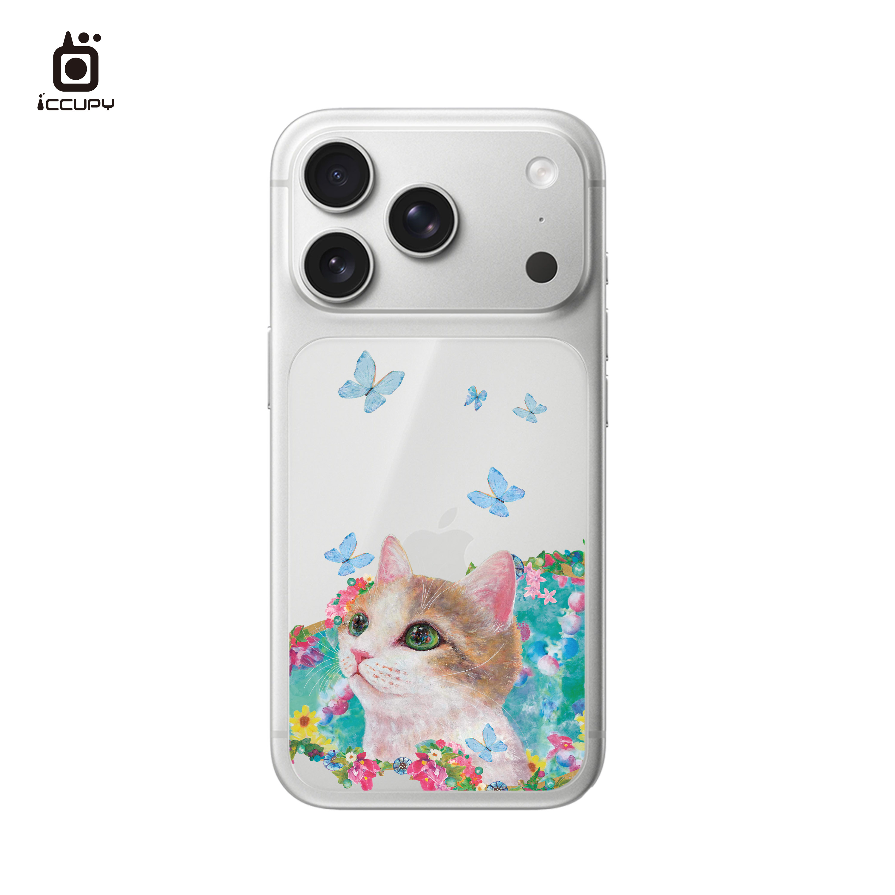 【猫の期待｜泰泰】星鑽彩繪背貼 For iPhone 18 Pro | 文創小物