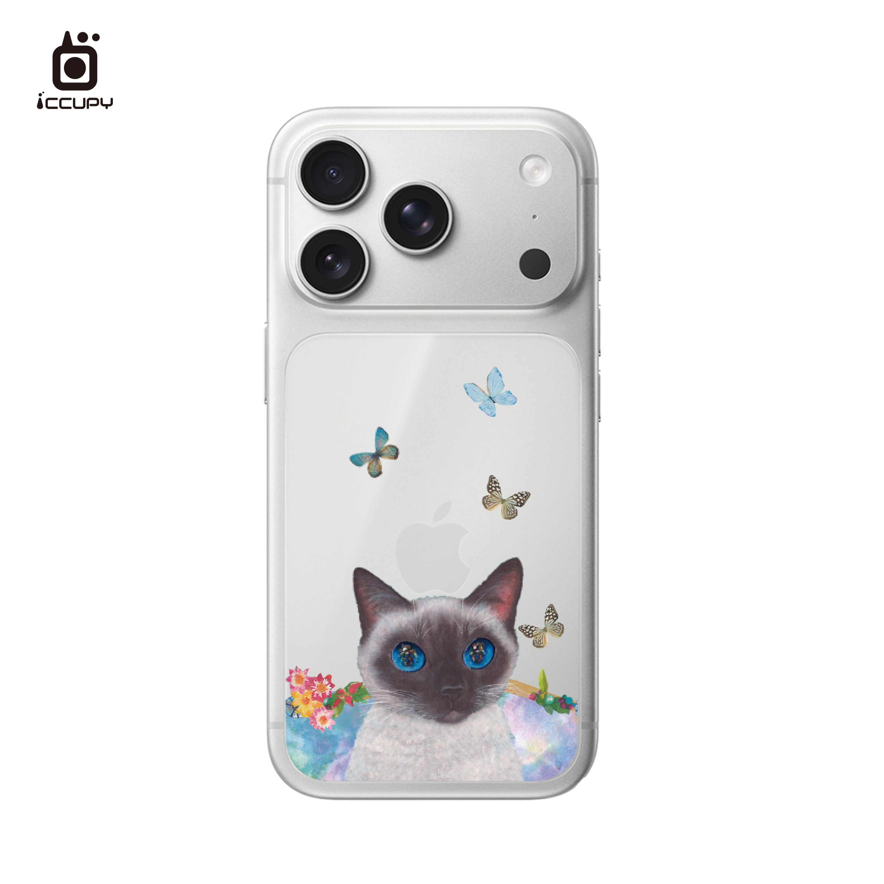 【猫の期待｜小雪美】星鑽彩繪背貼 For iPhone 18 Pro | 文創小物