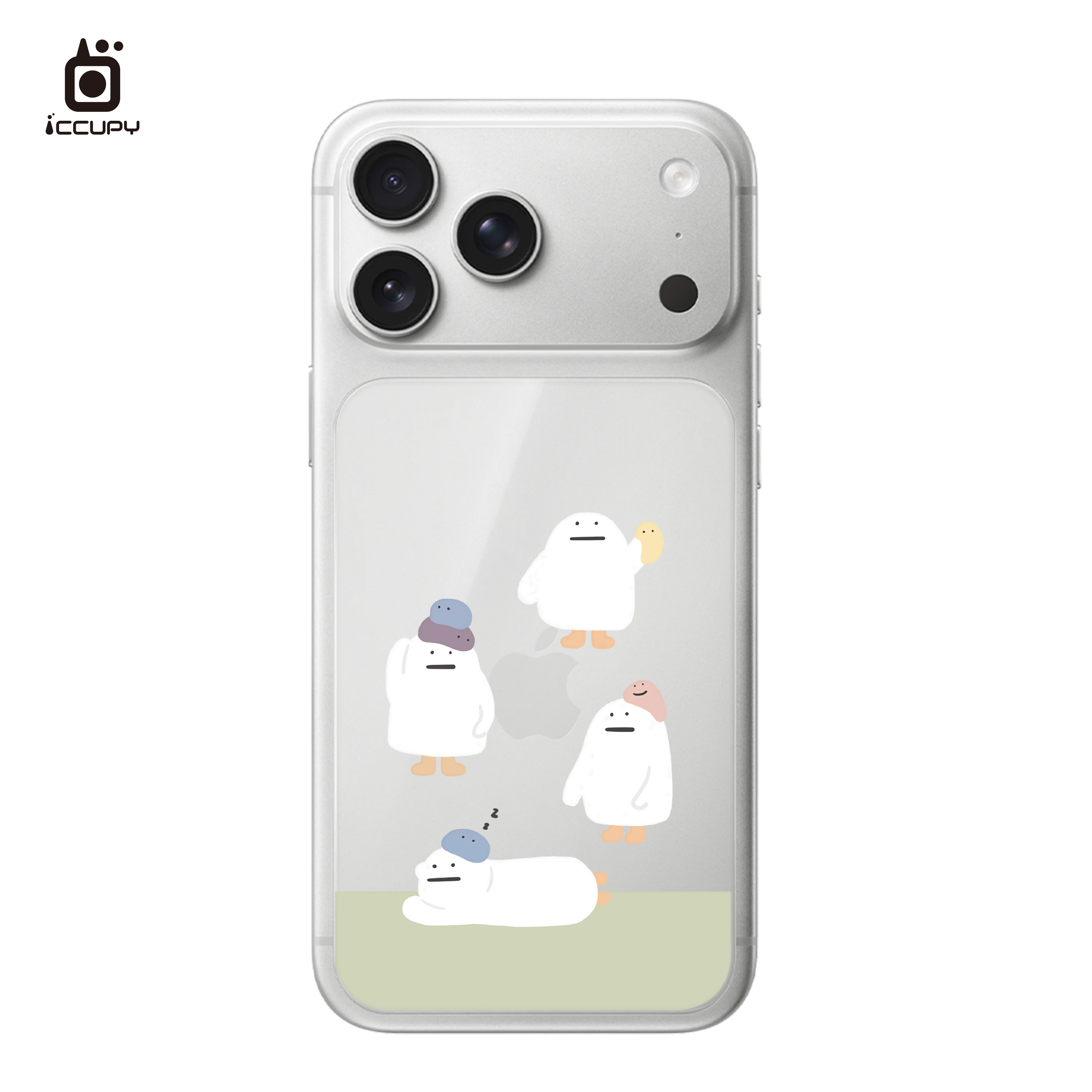 【懶懶怪|懶怪好朋友】星鑽彩繪背貼 For iPhone 18 Pro Max | 文創小物