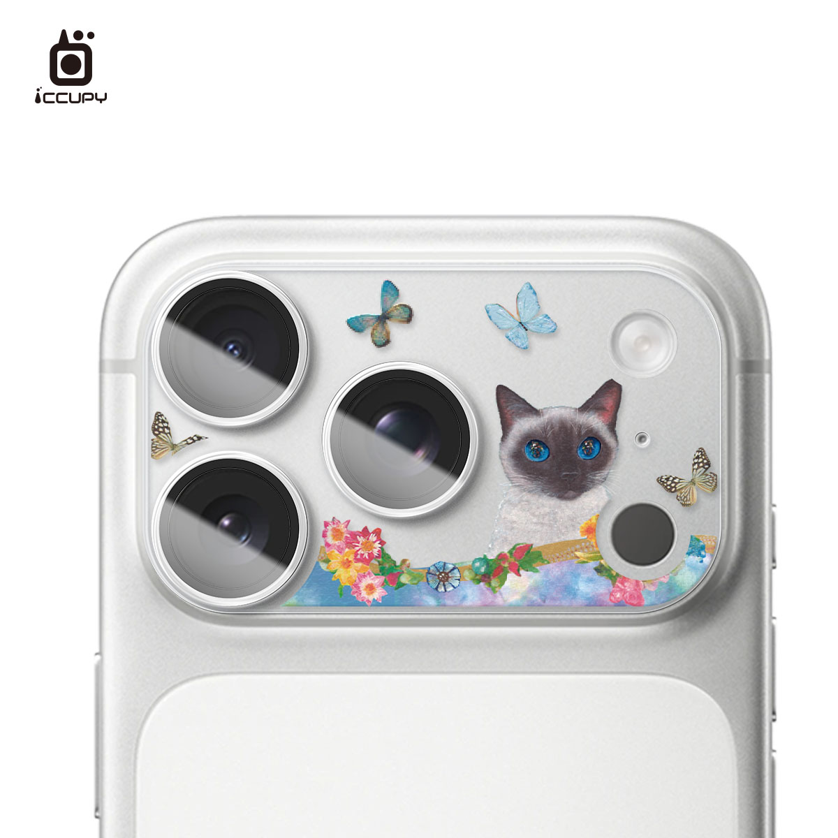 【猫の期待小雪美】3D立體全包覆鏡頭保護貼-全透明 For iPhone 17 Pro