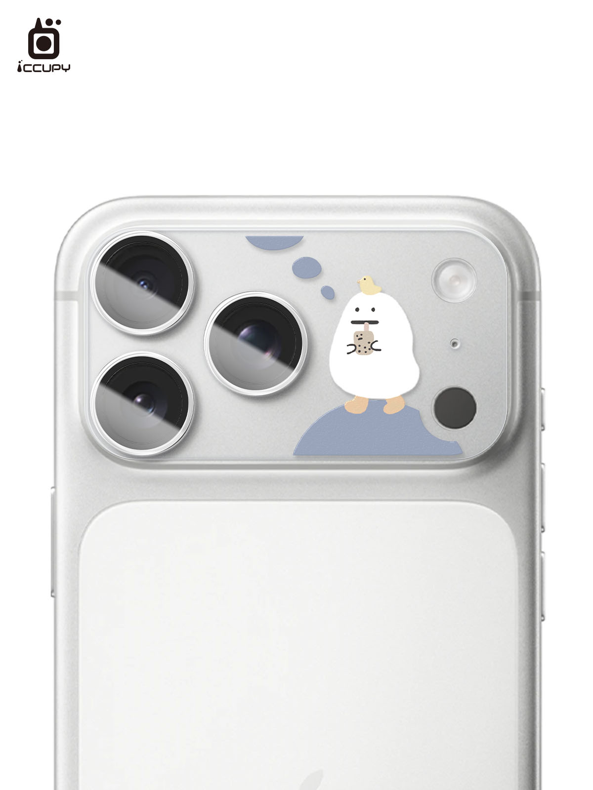 【懶懶怪|幸福】3D立體全包覆鏡頭保護貼-全透明 For iPhone 17 Pro Max