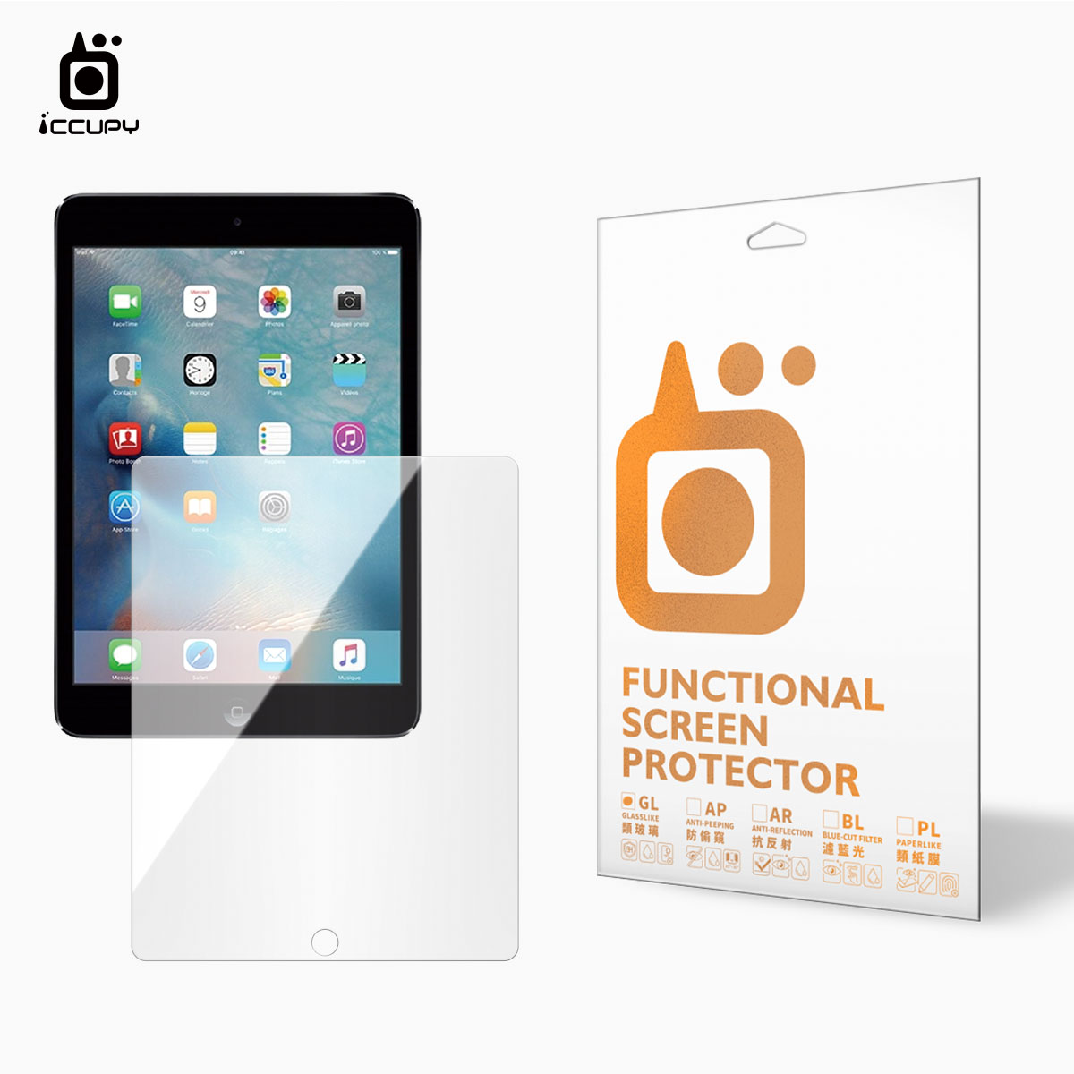 9H硬派類玻璃For Apple iPad 9.7 第2代 (2011)