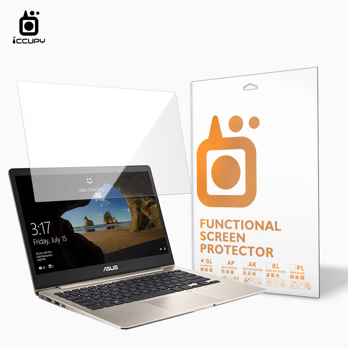 9H硬派類玻璃 For ASUS ZENBOOK 13.3(BX310UA)